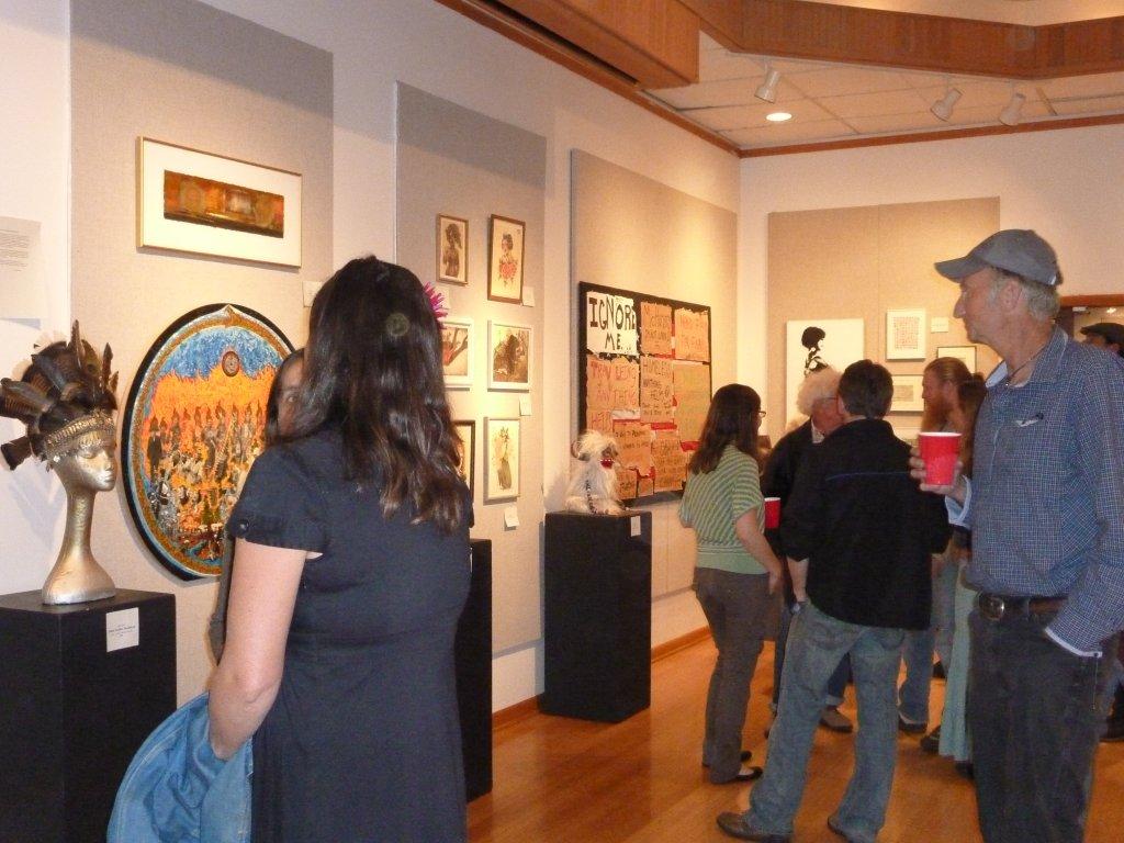 Opening night of the Edge art show at Orcas Center, Orcas Island WA