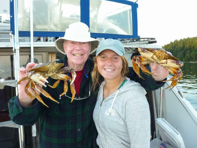 Dungeness crabs on Orcas Island