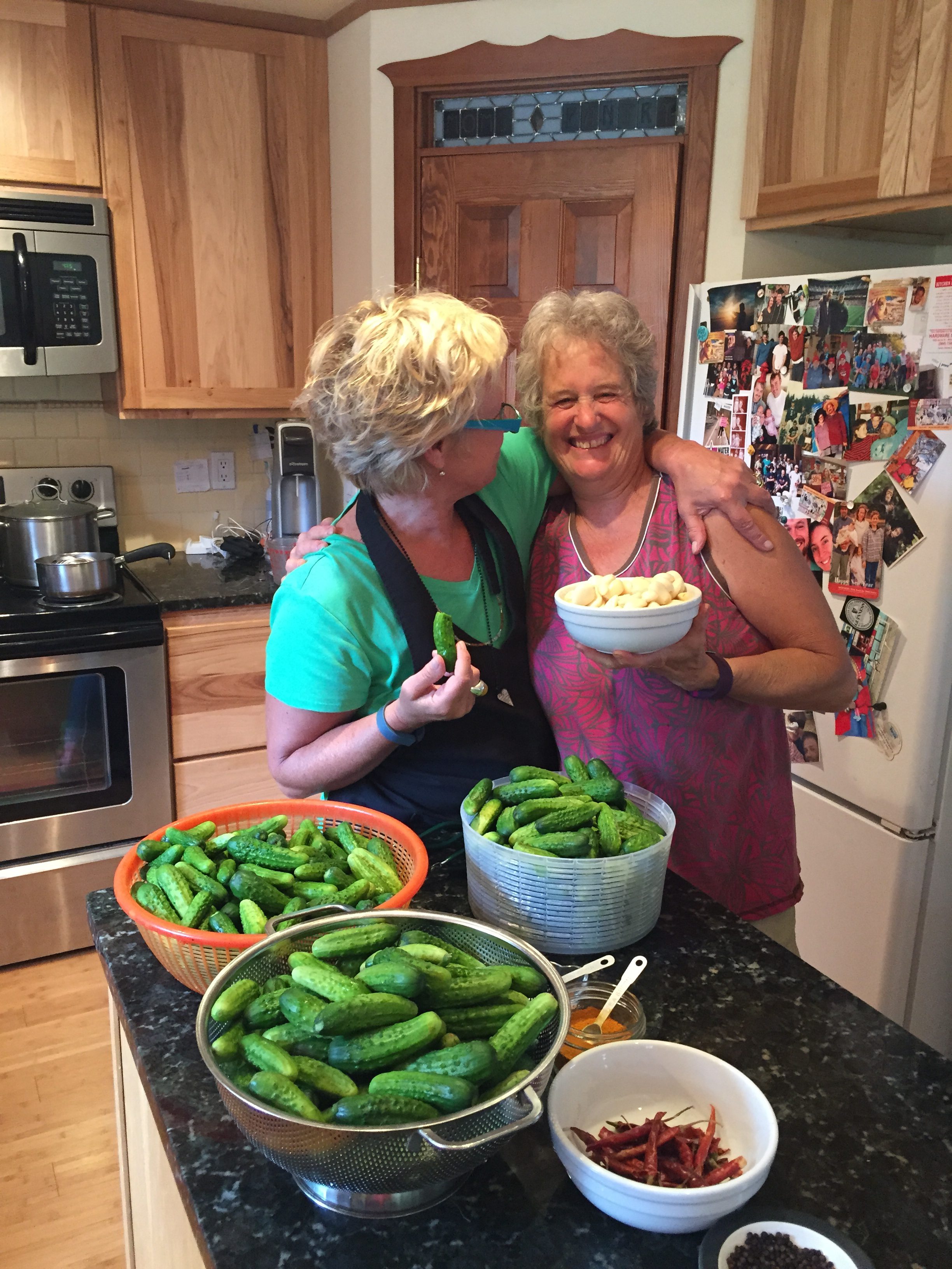 "pickle pals" for life, Elsa and Teri